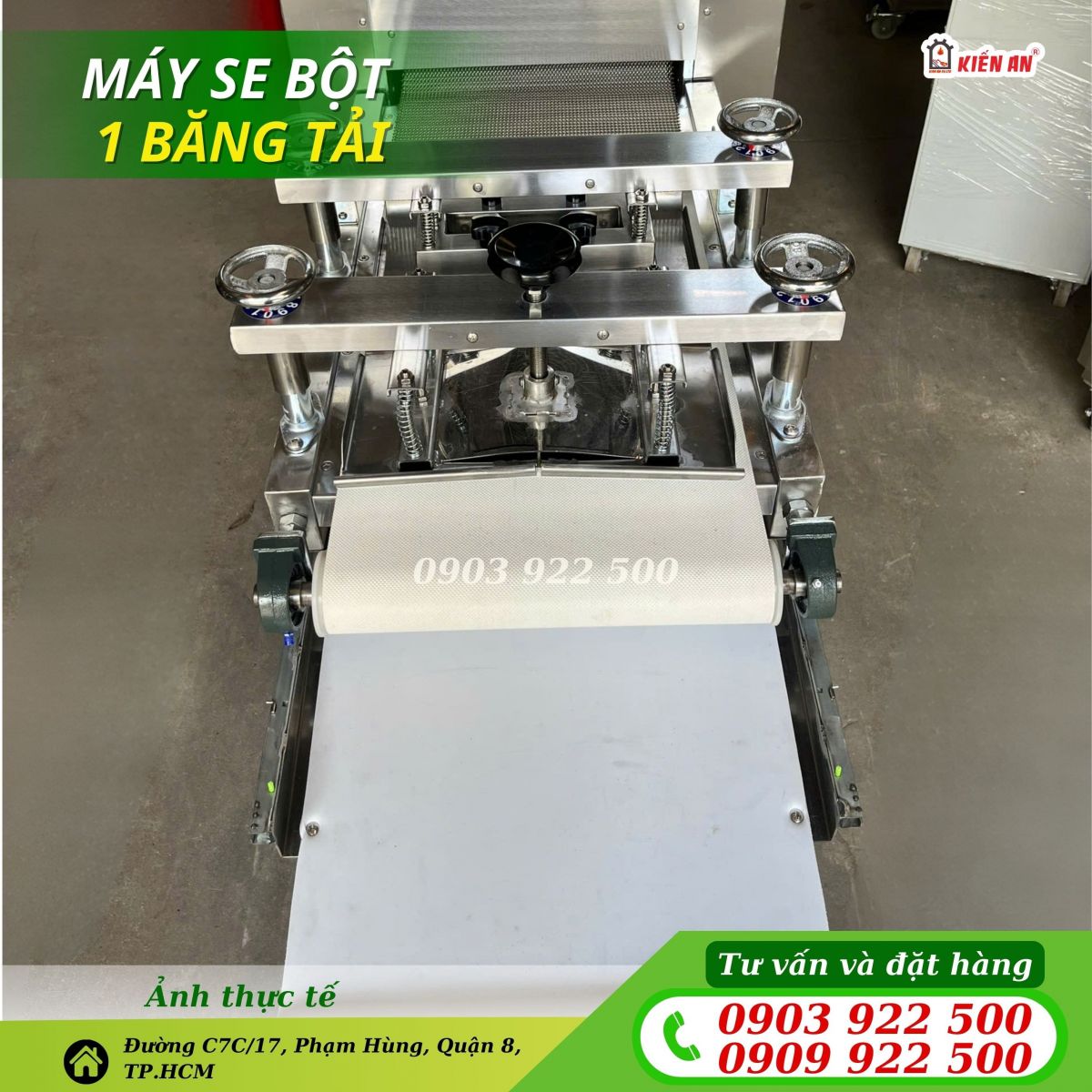 Máy se bột 1 băng tải